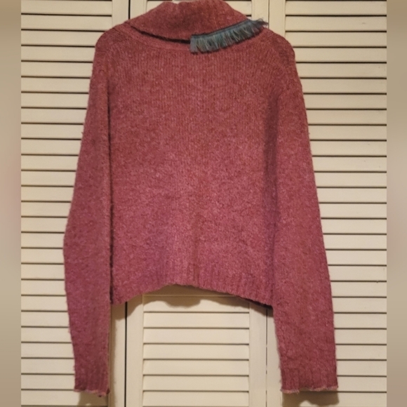 𝅺Upcycled Crop Boho Hippie Sweater Cardigan Jelbel NWT sz M/L - Picture 6 of 6